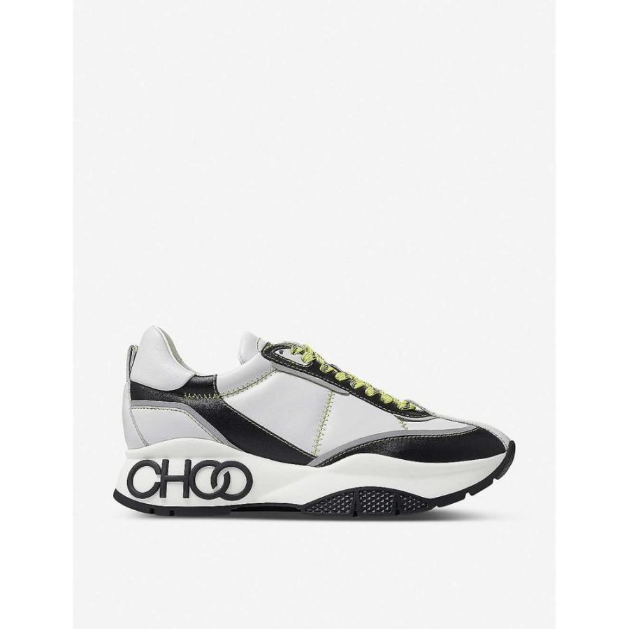 ジミー チュウ Jimmy Choo レディース スニーカー シューズ 靴 Raine Leather Trainers X White Black Texascashandpawn Com