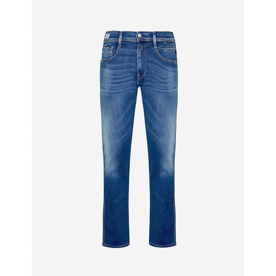 リプレイ Replay メンズ ジーンズ デニム ボトムス パンツ Anbass Slim Jeans Cotton Blend Denim Jeans Medium Blue Supersport Tn