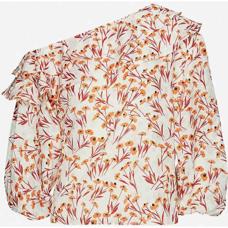 マージュ Maje レディース ブラウス シャツ トップス Floral Print Satin Top Terracota Www Cowmanstoddart Com Au