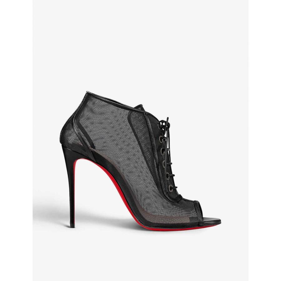 人気ブランド クリスチャン ルブタン Christian Louboutin レディース ヒール シューズ 靴 Open Ondessa 100 Rete Kid Black Black 値引きする Skylanceronline Com