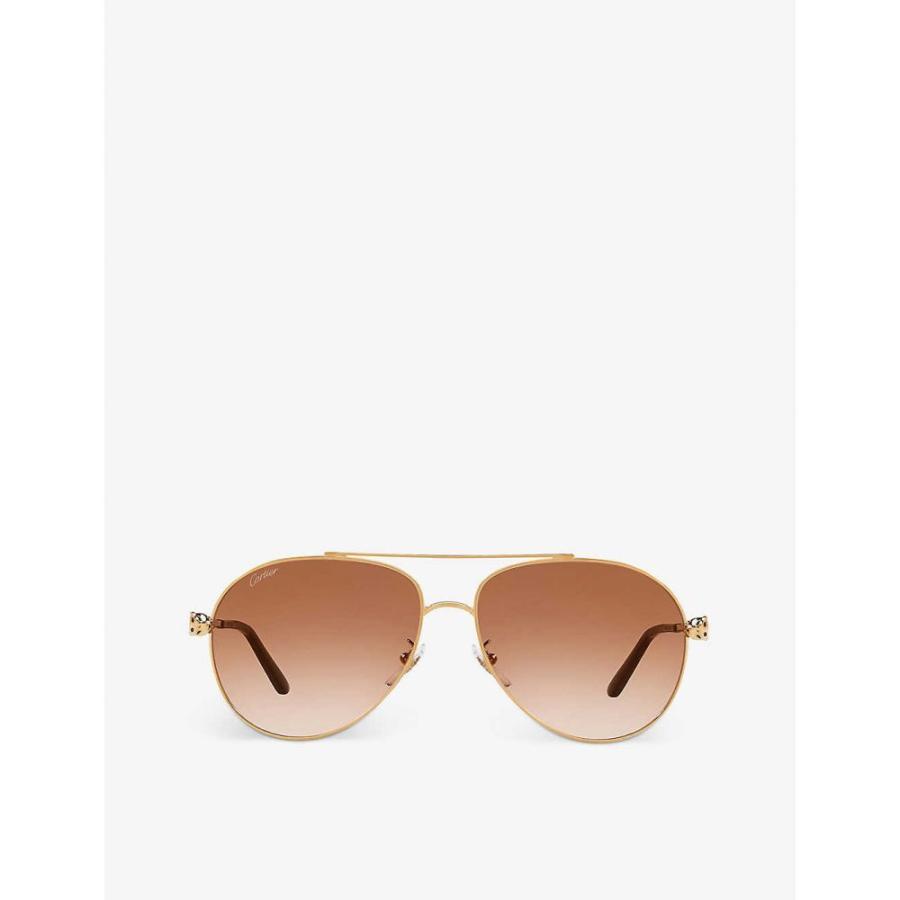 選べるサイズ展開 カルティエ Cartier レディース メガネ サングラス アビエイター Ct0233s Aviator Gold Tone Sunglasses Gold Ap5 280 フェルマート Fermart 3号店 通販 Yahoo ショッピング 直営店限定 Www Skylanceronline Com