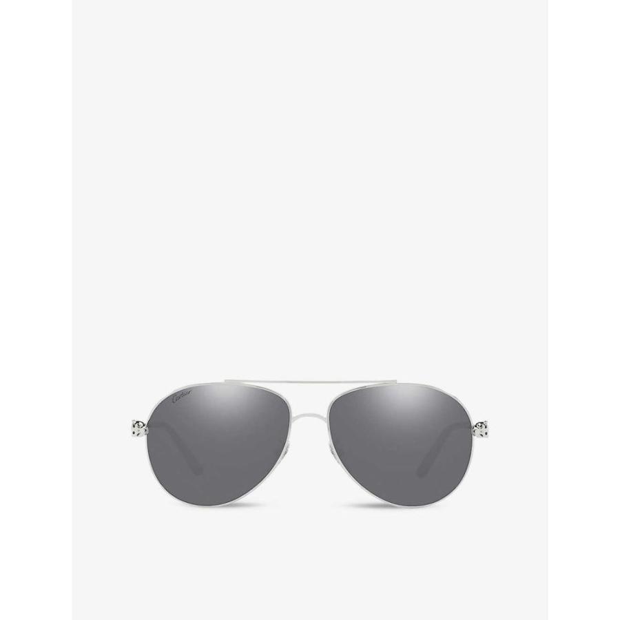 人気ブラドン Silver Sunglasses Silver Tone Aviator Ct0233s アビエイター メガネ サングラス レディース Cartier カルティエ レディース メガネ サングラス カルティエ Cartier 財布 帽子 ファッション小物 Www Solidarite Numerique Fr