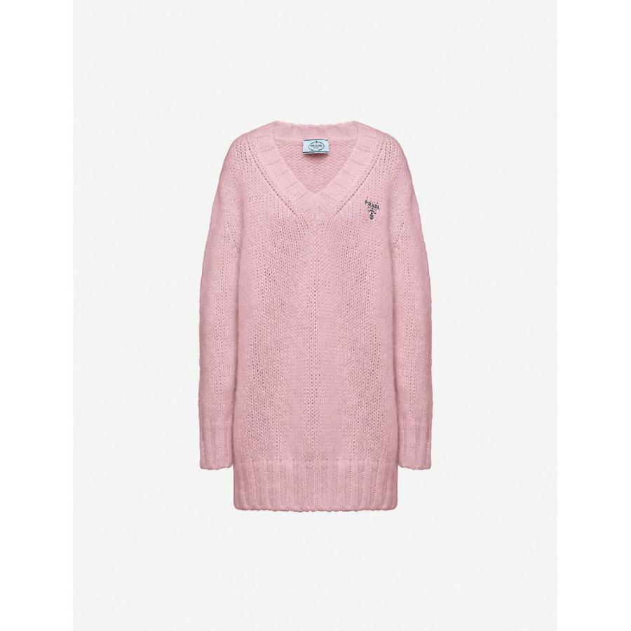 安い プラダ Prada レディース ニット セーター トップス Logo Embroidered Mohair Blend Jumper Mauve Ap5 8423 フェルマート Fermart 3号店 通販 Yahoo ショッピング 最新人気 Gestion Etechnologies Shop