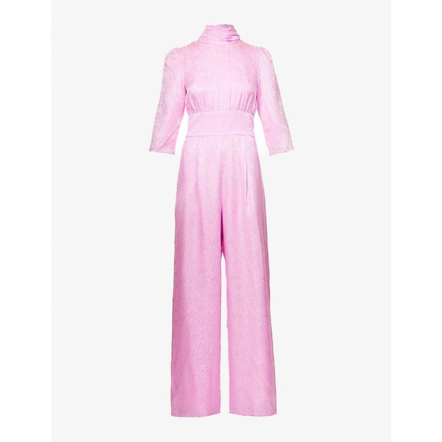 レディース Ap5 023 フェルマート Jacquard Jumpsuit 3号店 Olivia Pink ワンピース ドレス Animal オリビアルービン Rubin Fermart Silk Satin ジャンプスーツ Rubin Blake ワンピース ドレス Olivia オールインワン オールインワン