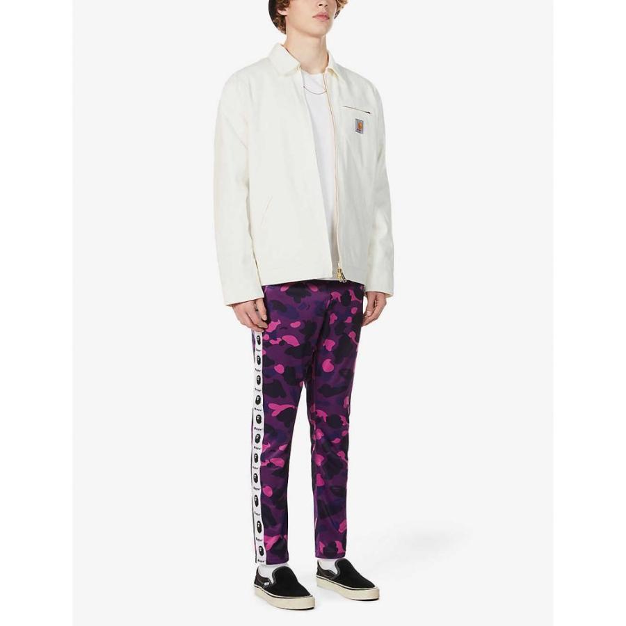 アウトレット ア ベイシング エイプ A Bathing Ape メンズ ボトムス パンツ Camo Tape Jersey Jogging Bottoms Purple 残りわずか Mercurytechnologies Mn Com