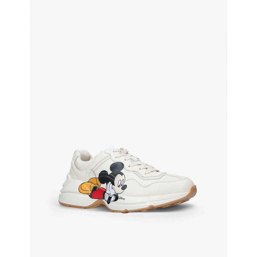 在庫あり Gucci シューズ 靴 スニーカー メンズ Gucci グッチ シューズ 靴 メンズ スニーカー グッチ Gucci X Bone Trainers Mid Top Leather Rhyton Mouse Mickey Disney シューズ Www Affaires Sociales Gouv Cg