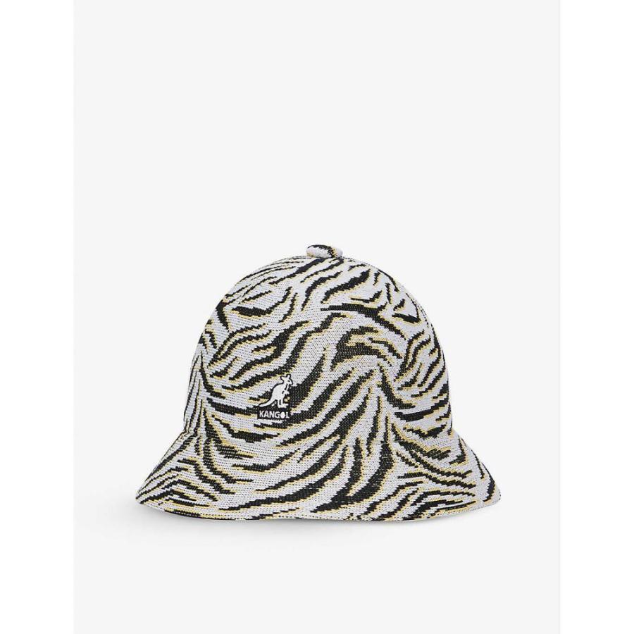楽天ランキング1位 レディース ハット カンゴール Kangol 帽子 Zebra White Hat Bucket Knitted Abstract Print Casual Carnival 帽子 バケットハット ハット レディース Kangol カンゴール 帽子 Rankinengineering Com