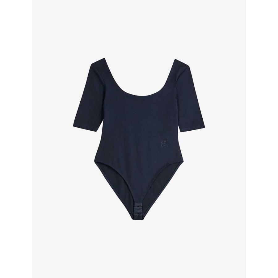 在庫処分大特価 ボディースーツ テッドベーカー Baker Ted レディース Navy Dk Body Stretch Cotton Square Neck Hayyzel インナー 下着 ボディースーツ レディース Baker Ted テッドベーカー 下着 靴下 部屋着 Headshotsbar Com