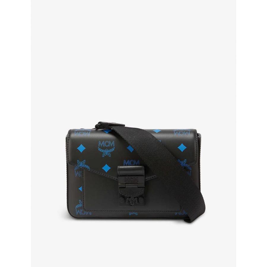 低価格の バッグ ショルダーバッグ メッセンジャーバッグ メンズ Mcm エムシーエム バッグ メンズ メッセンジャーバッグ エムシーエム Mcm Millie Blue Vallarta Bag Cross Body Leather Logo Print バッグ