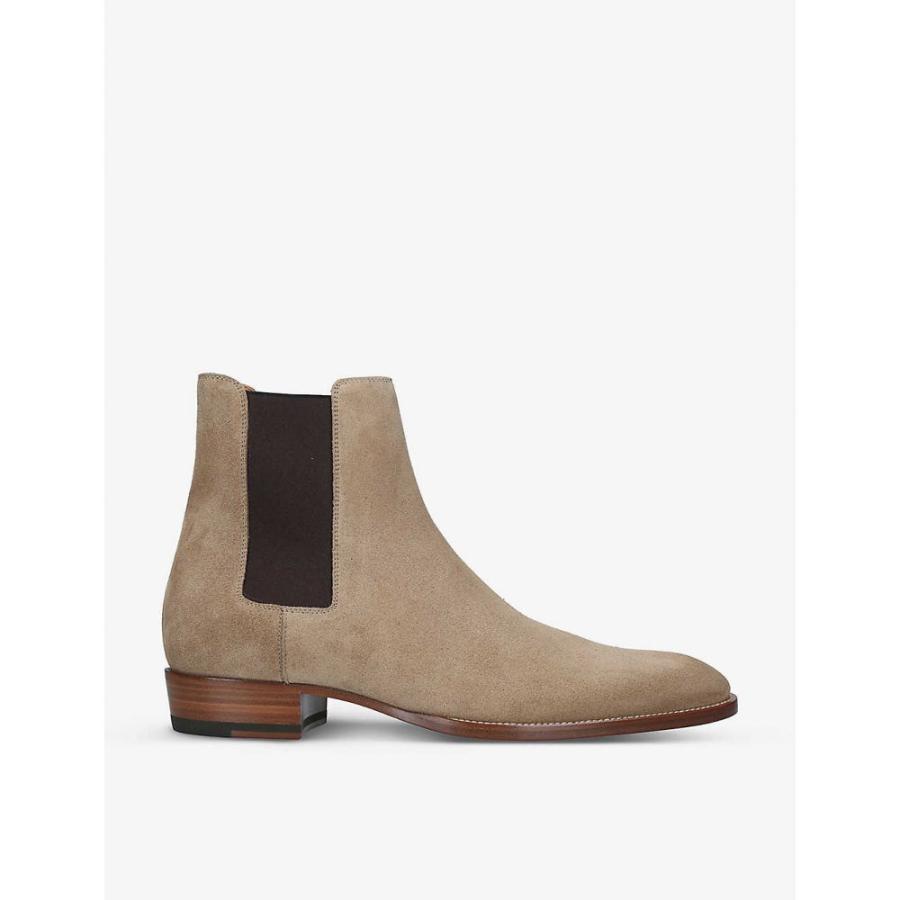 サンローラン Saint Laurent メンズ ブーツ チェルシーブーツ シューズ 靴 Wyatt Suede Chelsea Boots Camel Ap5 400 フェルマート Fermart 3号店 通販 Yahoo ショッピング
