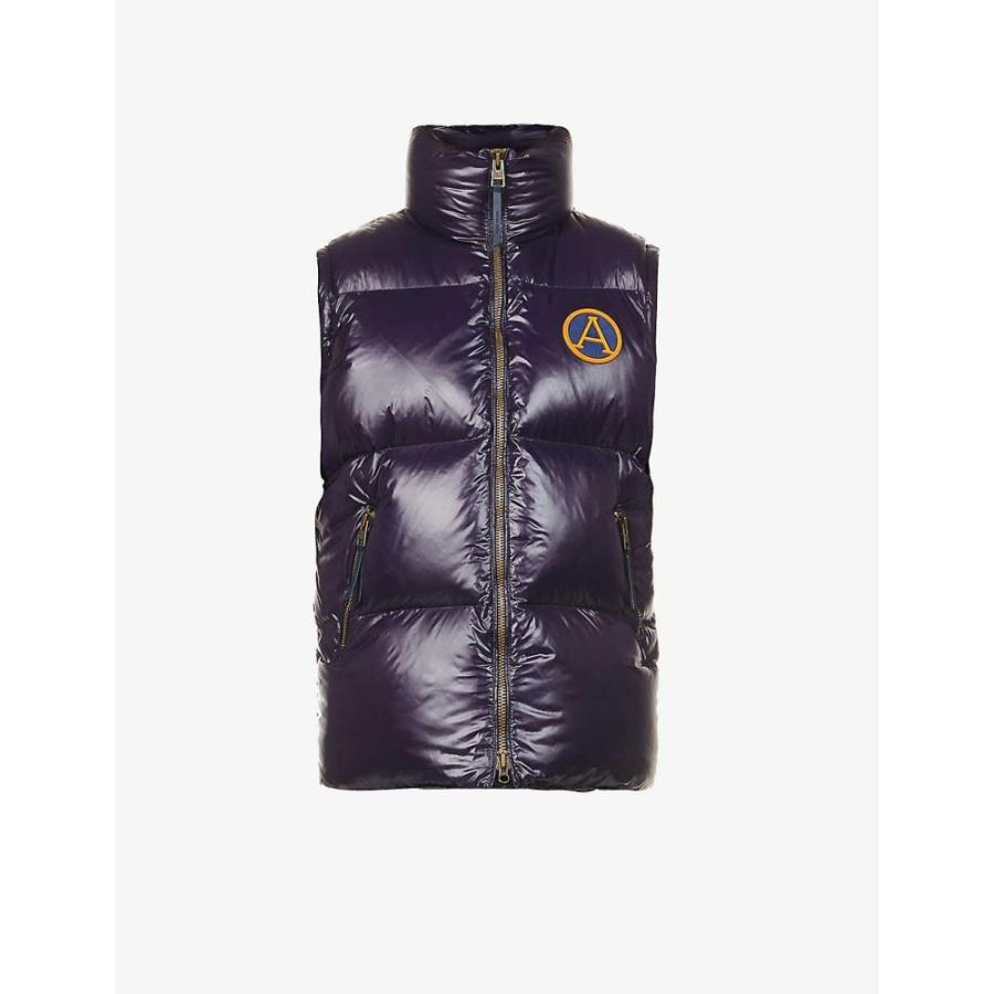 アークティック Arctic Army メンズ ベスト ジレ トップス Quilted Brand Patch Shell Down Gilet Navy 前開き サイズ L Ilgaimportadora Com
