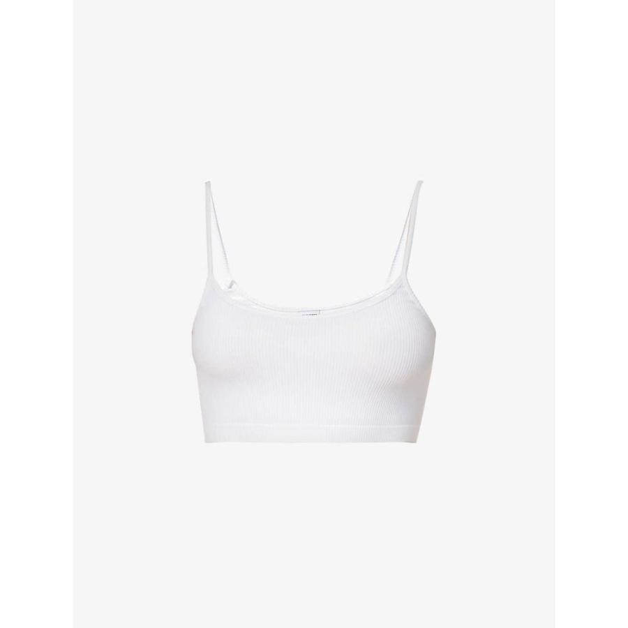 バレンシアガ Balenciaga Stretch Jersey レディース ベアトップ チューブトップ クロップド ベアトップ チューブトップ クロップド トップス Bal Cropped Stretch Jersey レディースファッション Top White Ap5 050 フェルマート Fermart 3号店