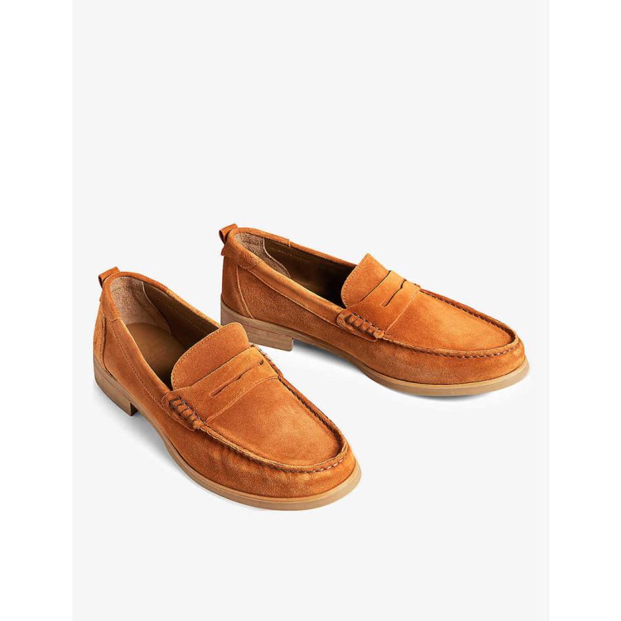 最適な材料 Top Stitched Alfey シューズ 靴 モカシン スリッポン フラット メンズ Baker Ted テッドベーカー Suede Tan Moccasins スリッポン サイズ Eur 42 8 Uk Men Michiganestateplanning Com