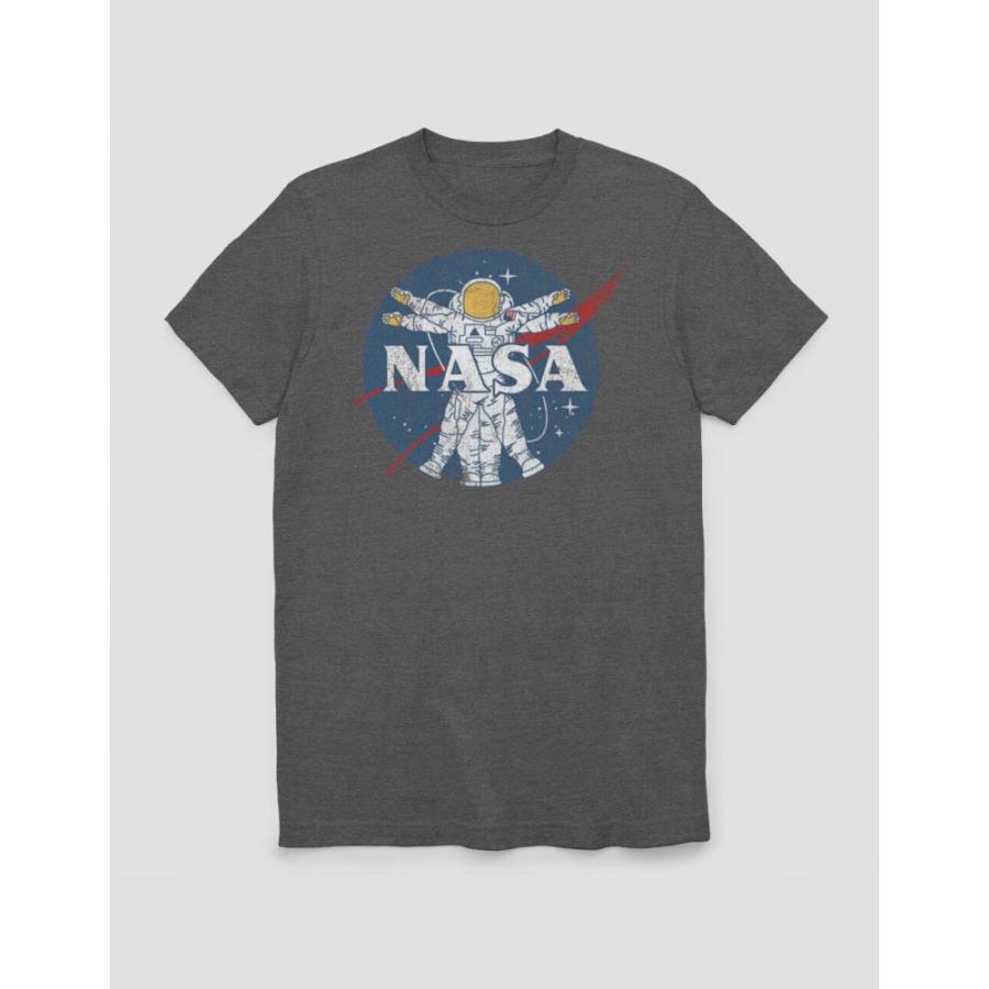 NASA レディース Tシャツ ロゴTシャツ トップス Astronaut Logo Tee DARK GRAY