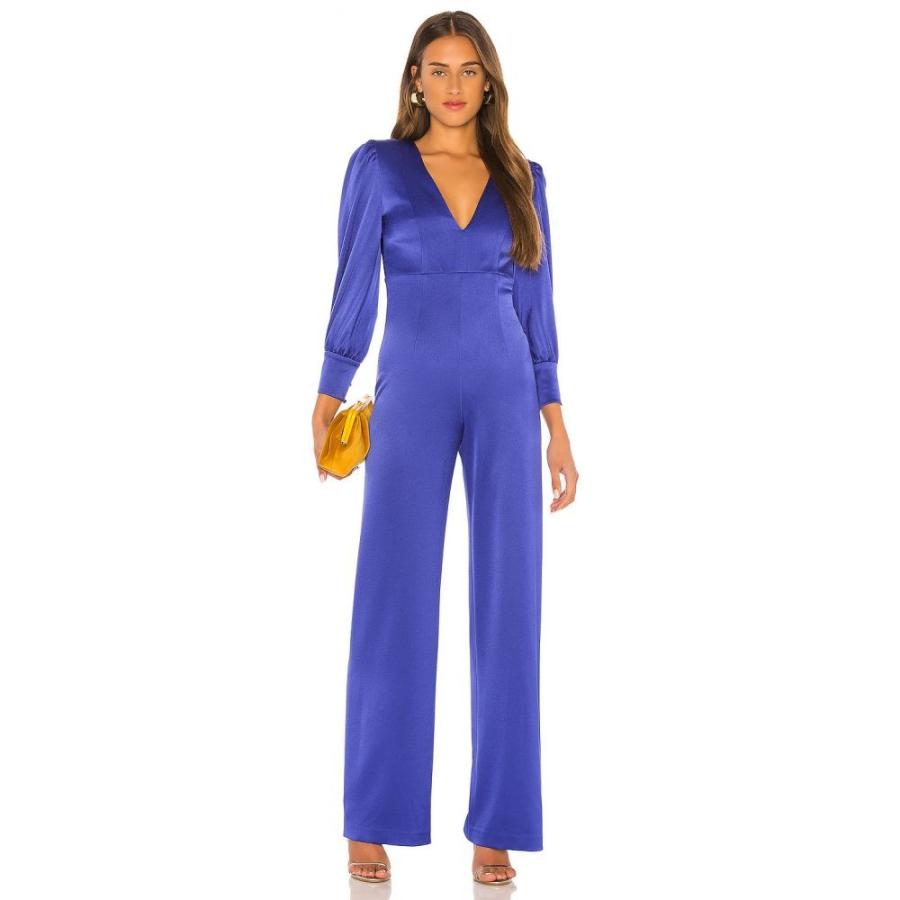 アリス アンド オリビア Alice Olivia レディース オールインワン ジャンプスーツ ワンピース ドレス Lisa Deep V Jumpsuit Ultramarine Doc Sg