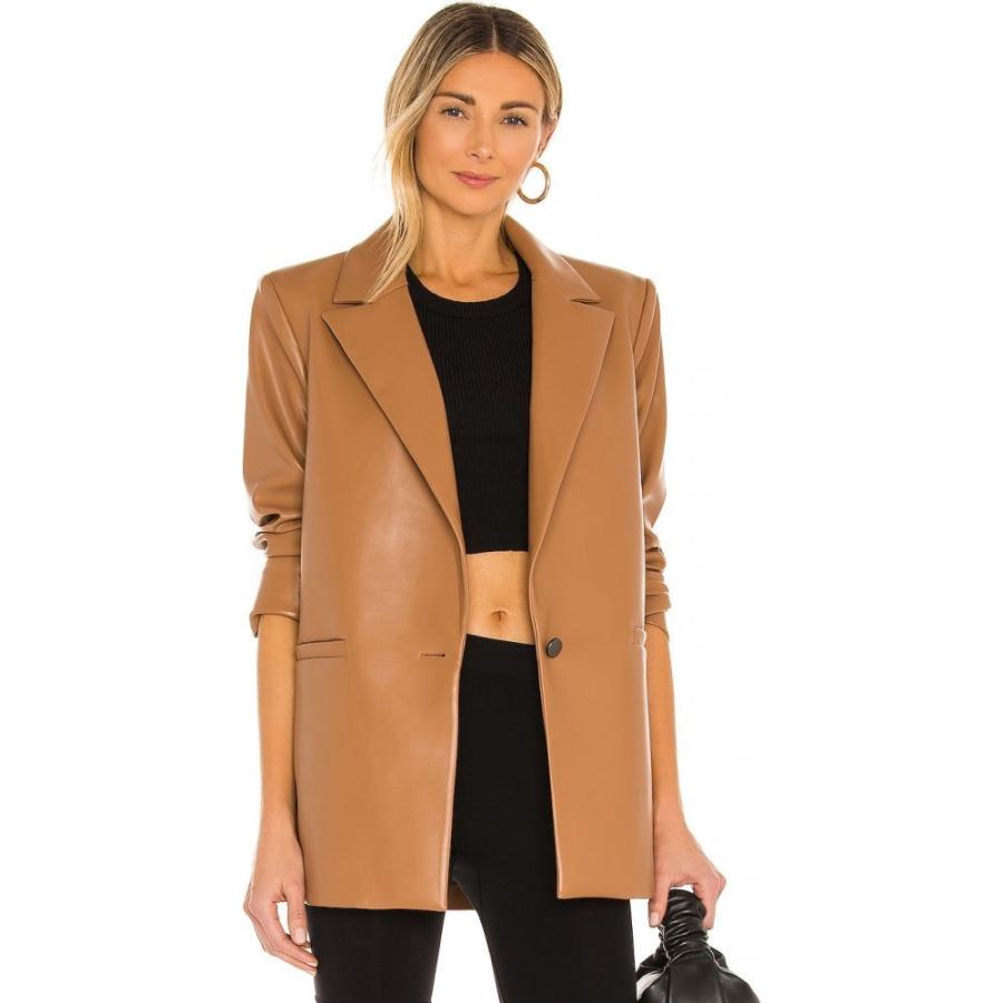 21福袋 アリス アンド オリビア Alice Olivia レディース スーツ ジャケット アウター Dunn Vegan Leather Blazer Camel 人気満点 Www Skylanceronline Com