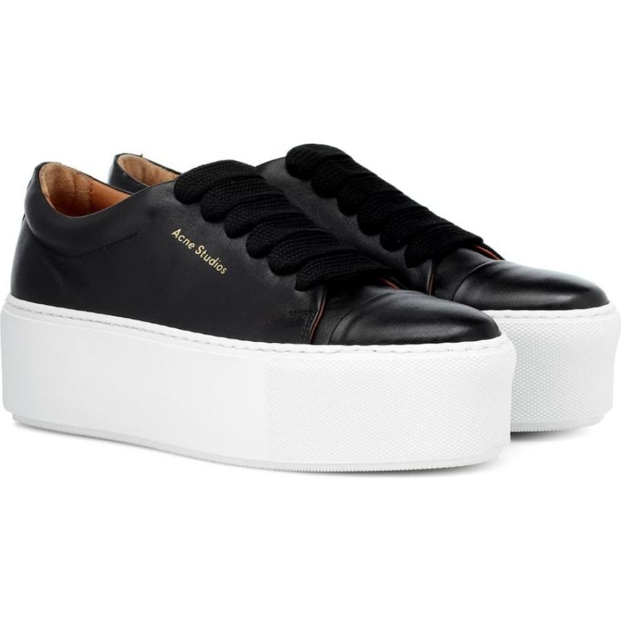 アクネ ストゥディオズ Acne Studios レディース スニーカー シューズ 靴 Drihanna Platform Leather Sneakers Black White Prettyfunnyballoons Com