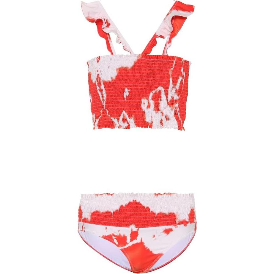 ガニー Ganni レディース 上下セット 水着 ビーチウェア Ipanema Smocked Bikini Red White Arexlink Com Tw