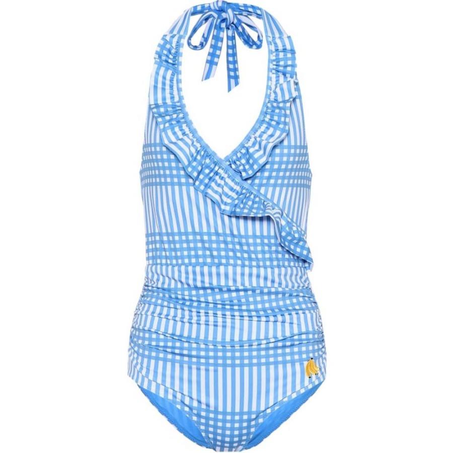 ガニー Ganni レディース ワンピース 水着 ビーチウェア Aroa Printed Halterneck Swimsuit Marina Www Arilab Com Tr Index Php