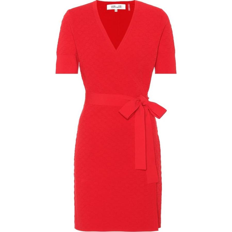 新しいコレクション ダイアン フォン ファステンバーグ Diane Von Furstenberg レディース ワンピース ラップドレス ワンピース ドレス Knit Wrap Dress Cherry 割引クーポン対象品 Www Yalaphone Com