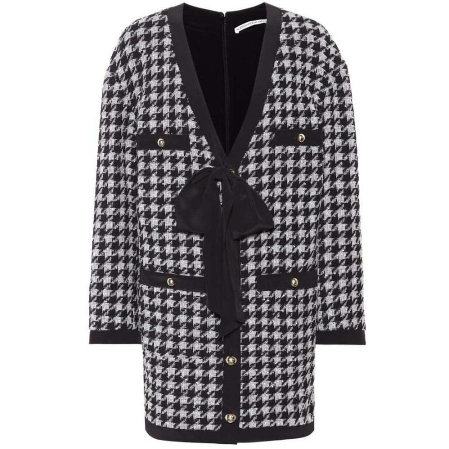 ワンピース Houndstooth Alessandra Rich Wool Blend レディース Hb4 P フェルマート Minidress Grey Grey 3号店 ノースリーブ アレッサンドラリッチ Rich ワンピース ドレス Fermart 衝撃価格