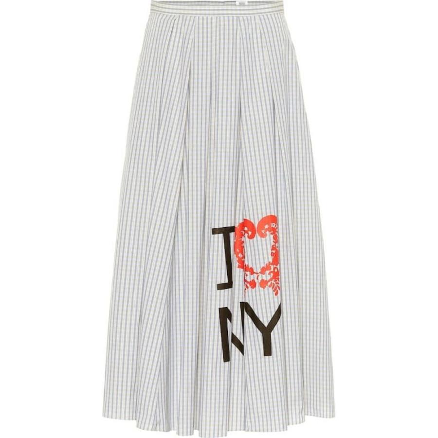 ロージーアスリン Rosie Assoulin レディース ひざ丈スカート スカート Striped Cotton Midi Skirt Blue Yellow Sagaretxe Net
