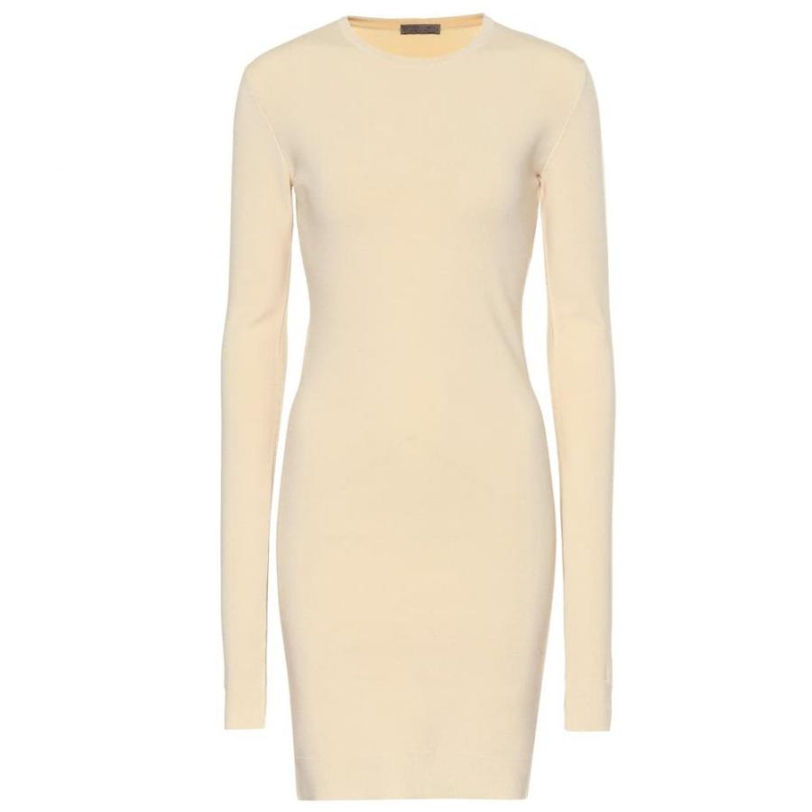 ボッテガ ヴェネタ Bottega Veneta レディース ワンピース ワンピース ドレス Stretch Cashmere Dress Cream Mnsglobal Ge