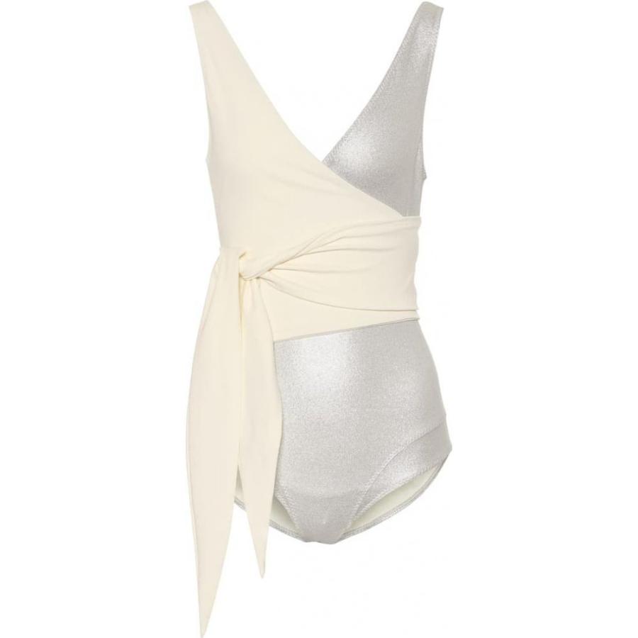 リサ マリー フェルナンデス Lisa Marie Fernandez レディース ワンピース 水着 ビーチウェア Dree Louise Swimsuit Silver Cream Www Clubdeportivojosevalenciano Com