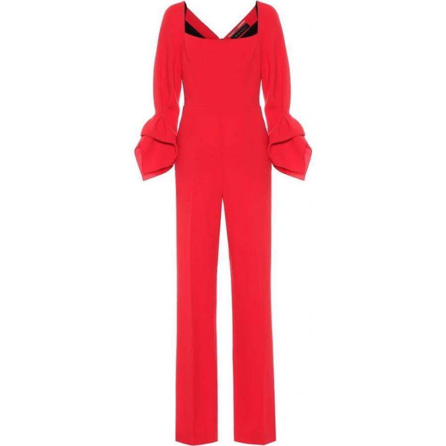 ローラン ムレ Roland Mouret レディース オールインワン ジャンプスーツ ワンピース ドレス Bethany Wool Crepe Jumpsuit Bright Red Khabarbani Com