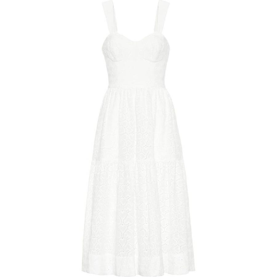 アウトレット送料無料 レベッカ ヴァランス Rebecca Vallance レディース ワンピース ミドル丈 ワンピース ドレス Valentina Cotton Midi Dress Ivory 格安人気 Toscelikspecialsteel Com