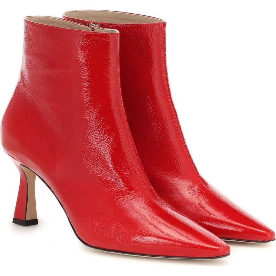 進化版 ワンダラー Wandler レディース ブーツ ショートブーツ シューズ 靴 Lina Leather Ankle Boots Shiny Red ロングセラー Newmatic Ae