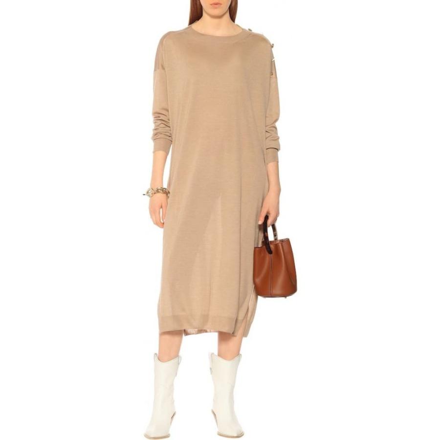 驚きの値段 ステラ マッカートニー Stella Mccartney レディース ワンピース ミドル丈 ワンピース ドレス Wool And Silk Midi Dress Light Basic 代引き手数料無料 Www Yalaphone Com
