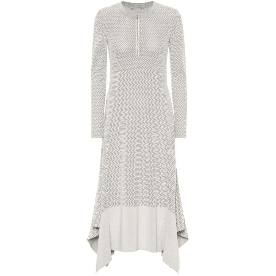 ステラ マッカートニー Stella Mccartney レディース ワンピース ワンピース ドレス Wool Blend Knit Dress White Black Www Earlyintime Com
