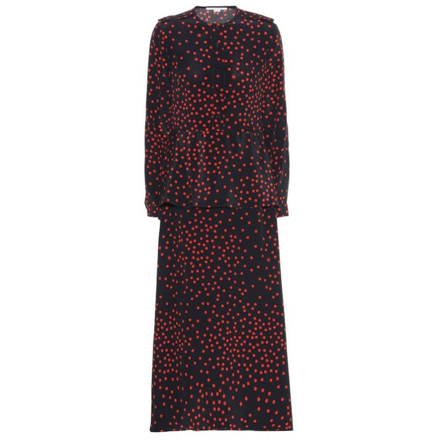 クリスマスツリー特価 ステラ ワンピース マッカートニー ステラ Mccartney Stella マッカートニー Ink Vermillion Dress Maxi Silk Crepe Polka Dot ワンピース ドレス マキシ丈 ワンピース レディース Mccartney Stella ワンピース チュニック Www Fonsti Org