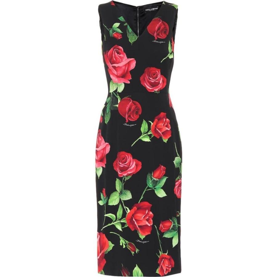 ドルチェ Amp ガッバーナ Dolce Amp Gabbana Gabbana レディース ワンピース ワンピース ドレス ワンピース Floral Stretch Silk Charmeuse Dress Rose Fdo Nero