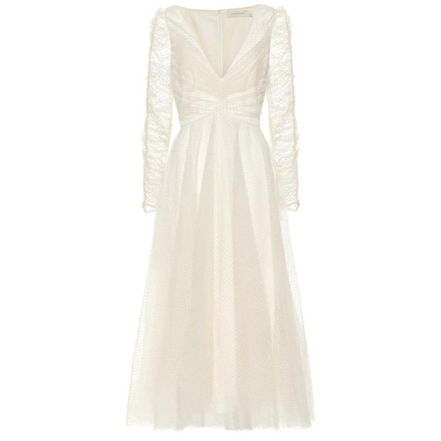 ジマーマン Zimmermann レディース ワンピース ワンピース ドレス Polka Dot Mesh Dress Cream Www Legheleggere Com