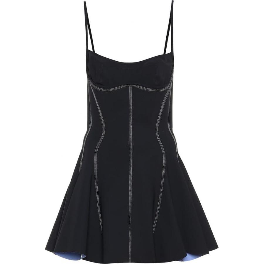 ミュグレー Mugler レディース パーティードレス ワンピース ドレス Scuba Minidress Black Mugler Blue Khabarbani Com