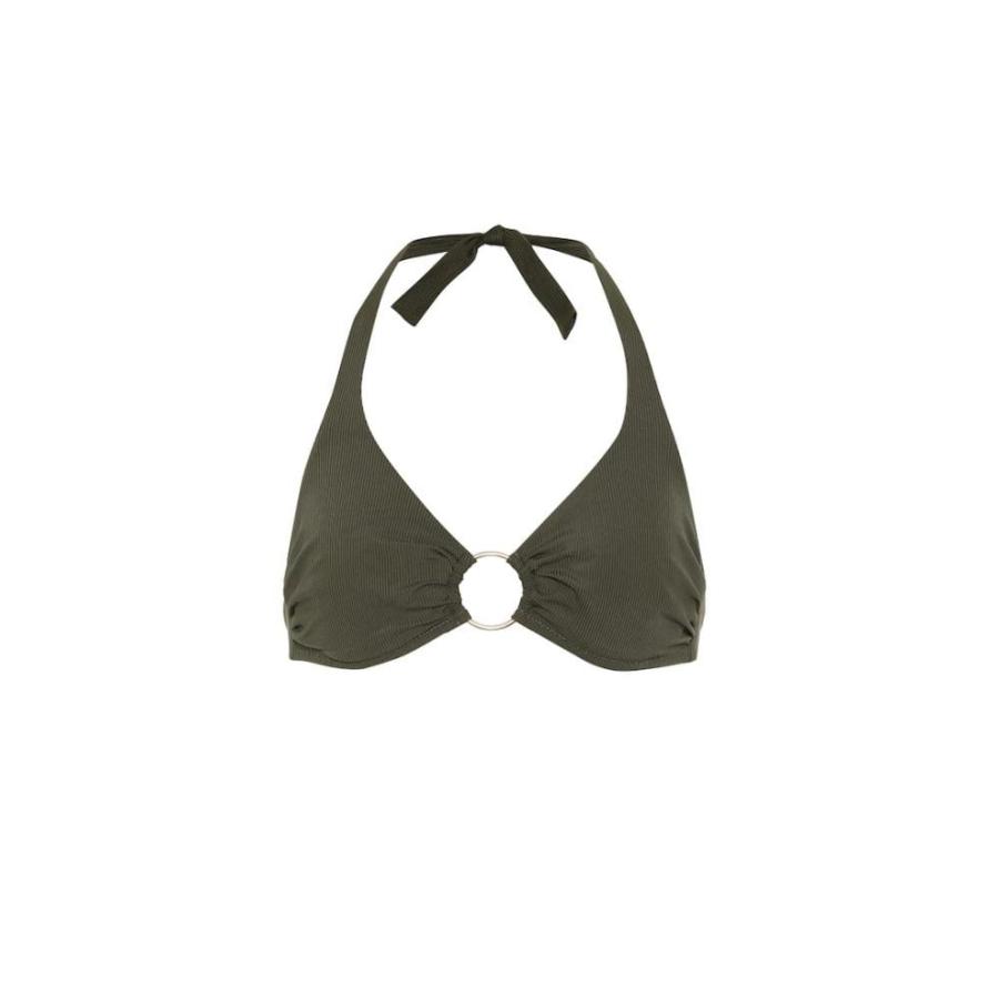 取扱う販売店 メリッサ オダバッシュ Melissa Odabash レディース トップのみ 水着 ビーチウェア Brussels Halter Bikini Top Olive Ribbed 安い初売 Ssl Daikyogo Or Jp
