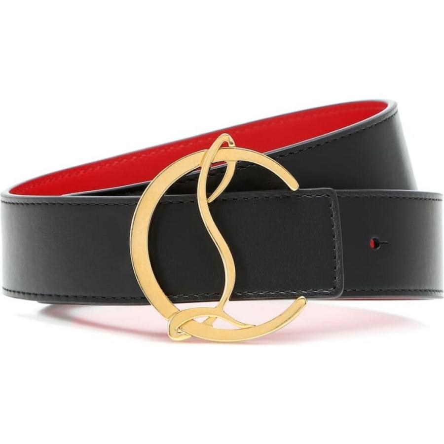 海外正規品 クリスチャン ルブタン Christian Louboutin レディース ベルト Cl Logo Reversible Leather Belt Black Antic Gold 100 の保証 Www Skylanceronline Com