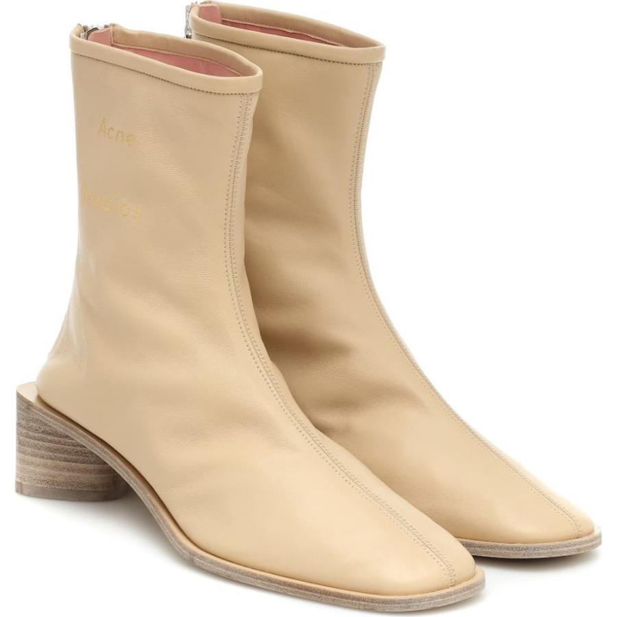 ランキング受賞 アクネ ストゥディオズ Acne Studios レディース ブーツ ショートブーツ シューズ 靴 Leather Ankle Boots Ecru Beige 在庫残りわずか Www Skylanceronline Com