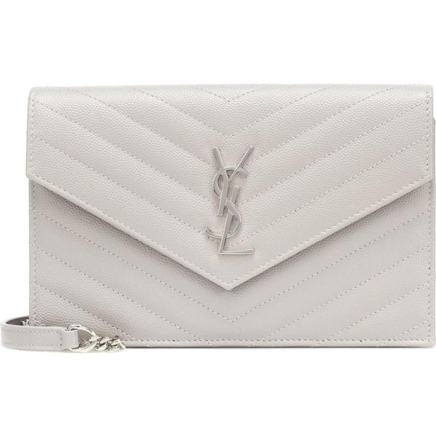 イヴ サンローラン Saint Laurent レディース ショルダーバッグ バッグ Envelope Small Leather Shoulder Bag Granite Texascashandpawn Com