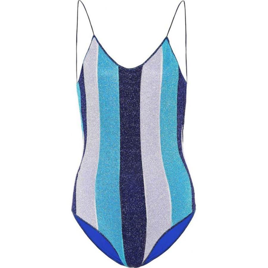 One Piece オセリー Swimsuit One Piece Oseree Lumiere Blue Stripe Striped Blue Oseree 3号店 Multi Hb4 P フェルマート レディース 水着 ビーチウェア Fermart ワンピース