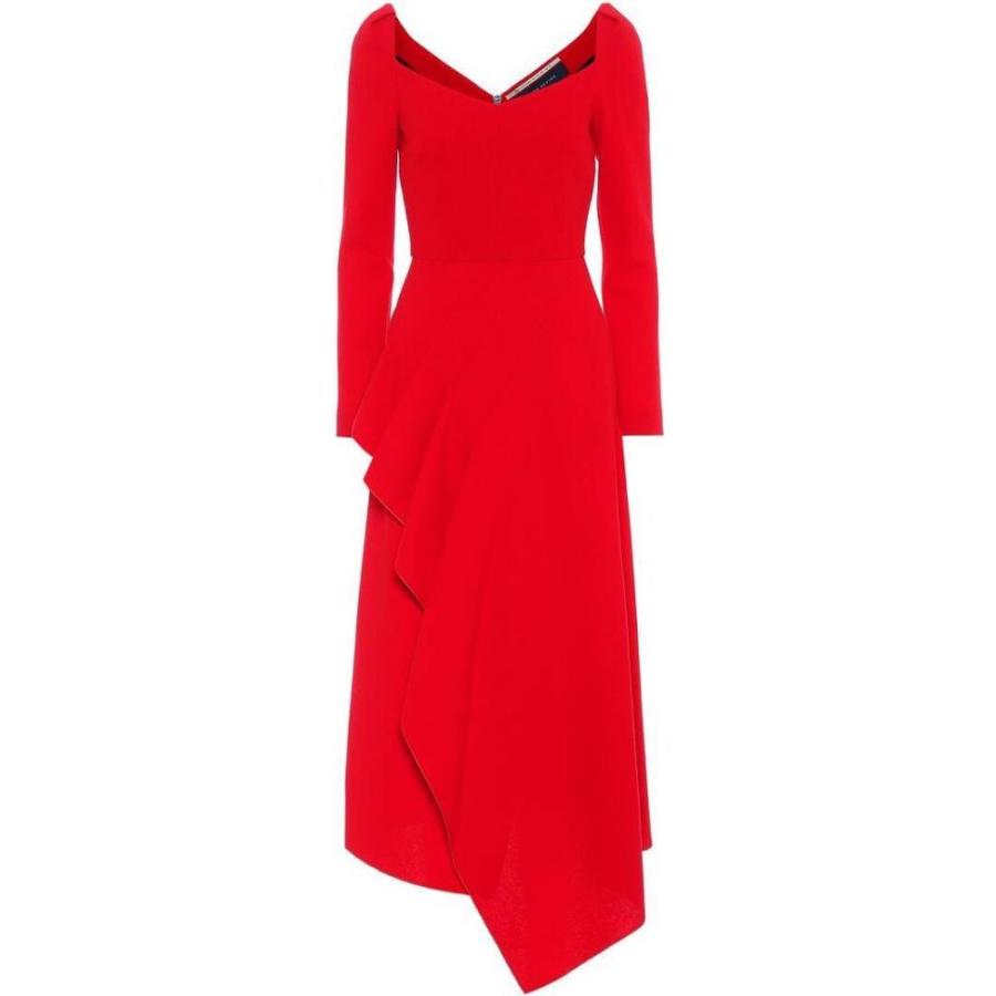 経典ブランド Mouret Roland ローラン ワンピース Roland レディース Blackwater Dress ワンピース チュニック ムレ ワンピース ドレス Blackwater Wool Crepe Crimson Hb4 P フェルマート Fermart 3号店