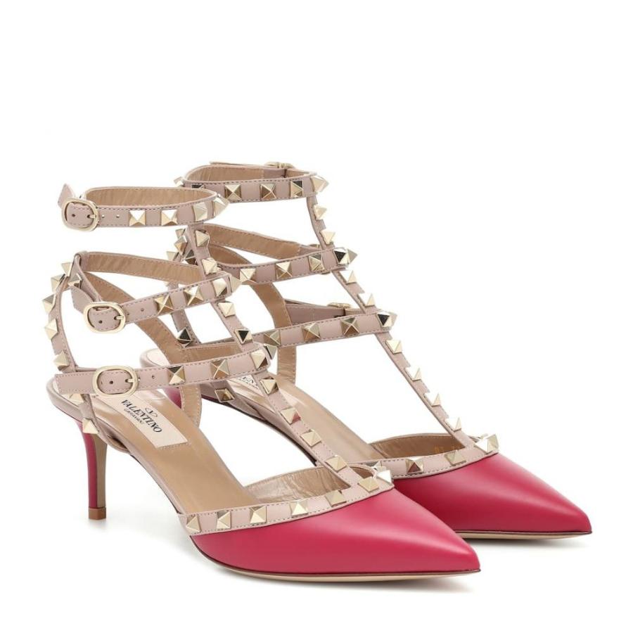 ヴァレンティノ Valentino レディース パンプス シューズ 靴 Garavani Rockstud Leather Pumps Raspberry Pink Rsuwilliambooth Com