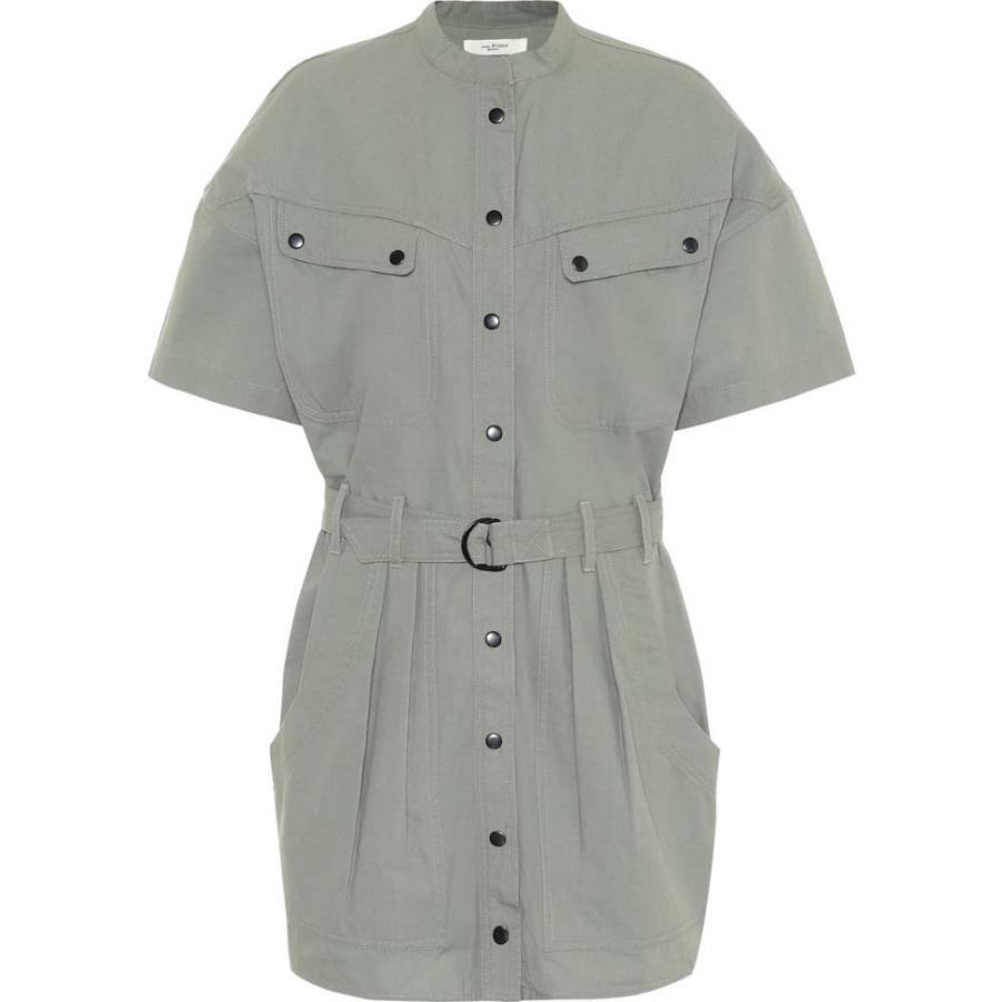 イザベル マラン Isabel Marant Etoile レディース ワンピース ワンピース ドレス Zolina Cotton Minidress Verdigris Www Arilab Com Tr Index Php
