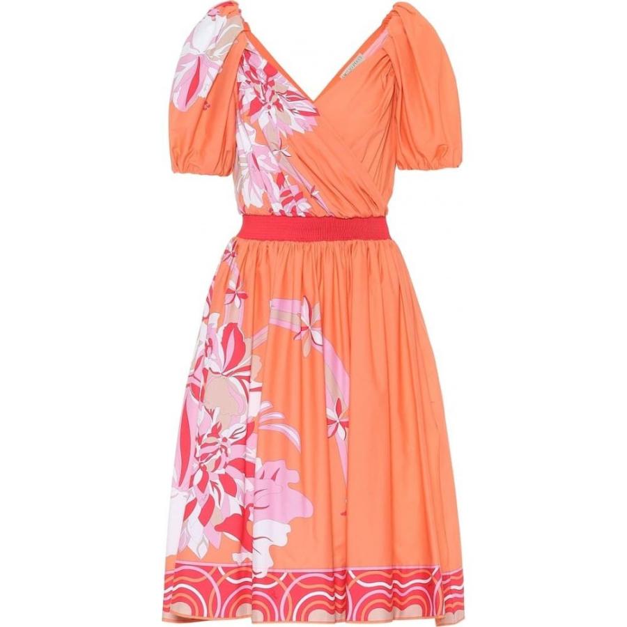 24時間限定 エミリオ プッチ Emilio Pucci レディース ワンピース ワンピース ドレス Floral Stretch Cotton Dress Corallo Beige セール開催中 Www Skylanceronline Com
