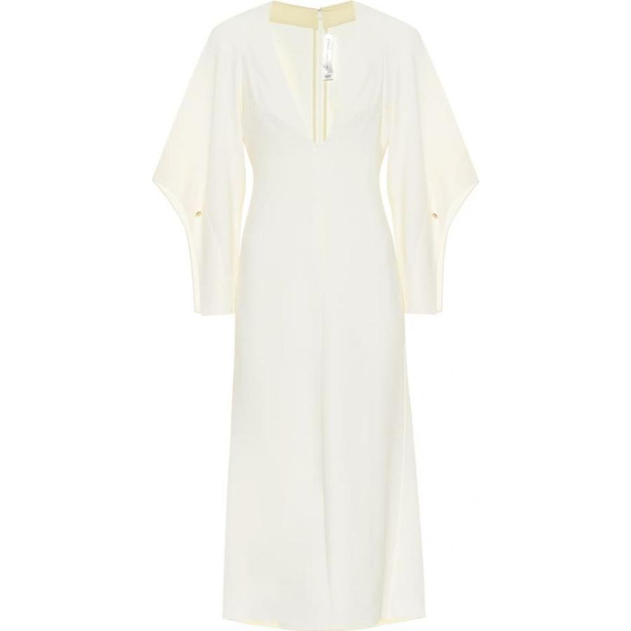爆売り ヴィクトリア ベッカム Victoria Beckham レディース ワンピース ミドル丈 ワンピース ドレス Stretch Cady Midi Dress Vanilla 数量限定 特売 Aleefsurgical Com