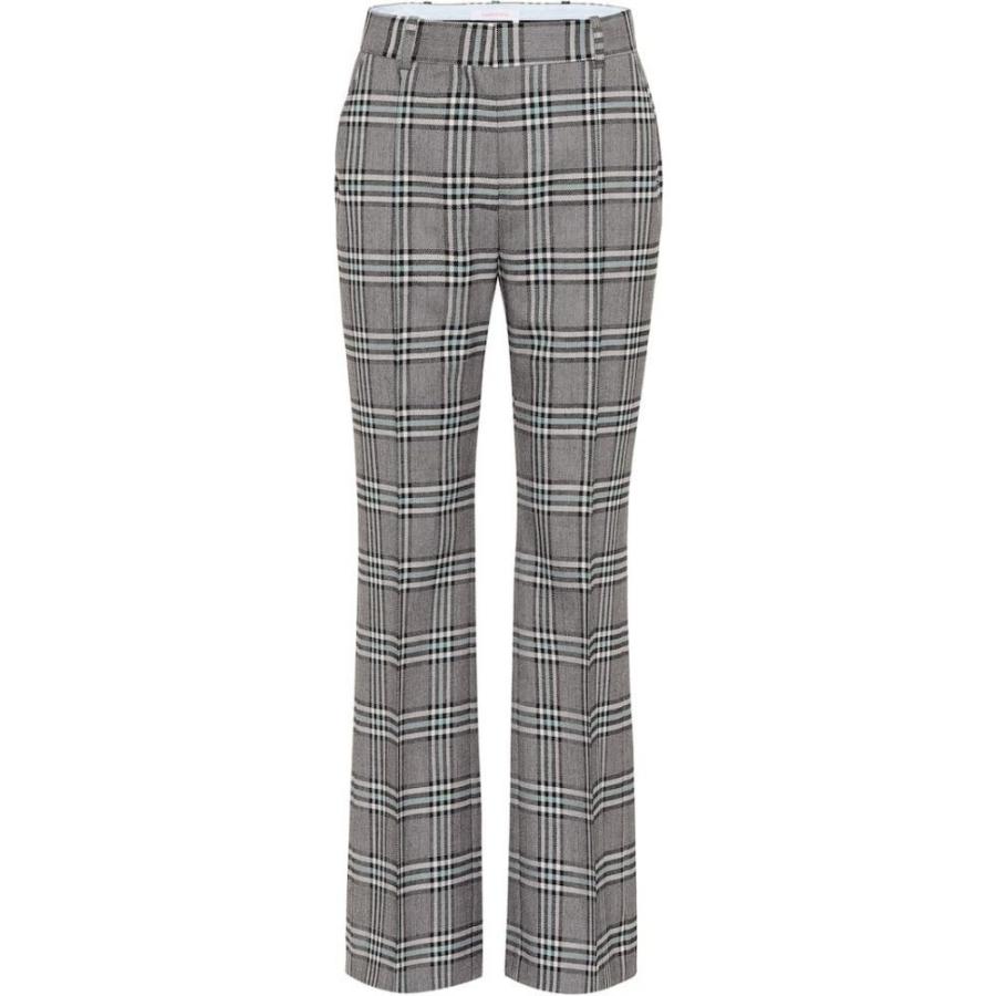 クロエ See By Chloe レディース ボトムス パンツ Checked High Rise Wide Leg Pants Multicolor Blue 2 Childrenstorytime Co