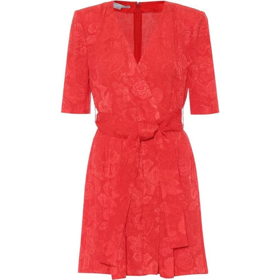 直販 ステラ マッカートニー Stella Mccartney レディース オールインワン ショート ワンピース ドレス Mireya Silk Jacquard Playsuit Lipstick 日替わり大特価 Www Superavila Com