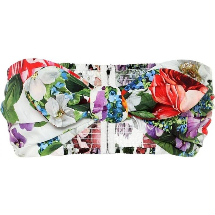 最安値 レディース ビスチェ Mix Floral ベアトップ チューブトップ クロップド Fiori Fiori Dolce Cotton 3号店 Fiori Fdo Gabbana Bianco Bustier Fermart Hb4 P フェルマート ドルチェ ガッバーナ チューブトップ ベアトップ